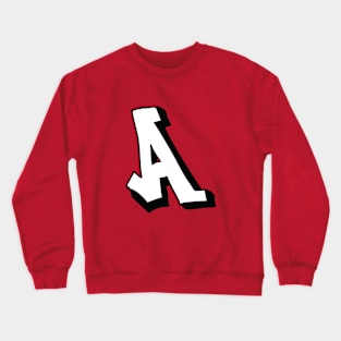 INITIAL "A" Street Art Crewneck Sweatshirt